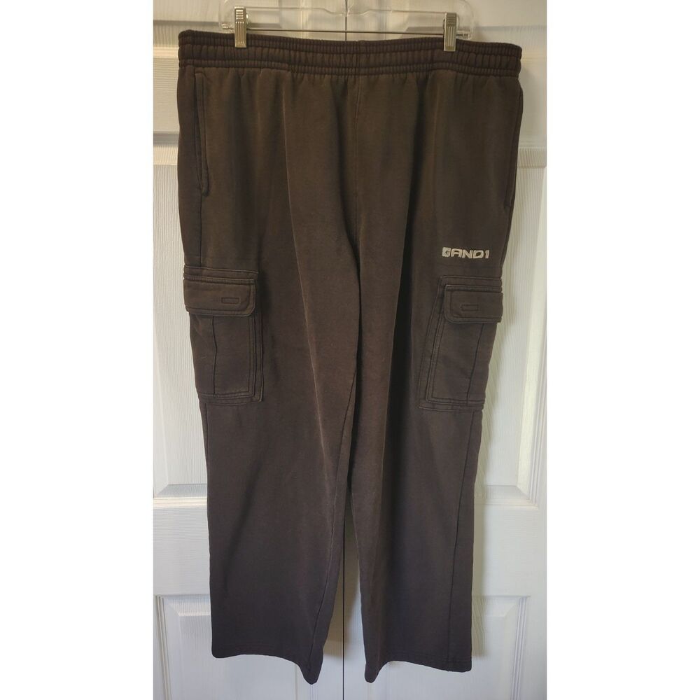 Vintage Y2K AND1 men's baggy cargo sweatpants